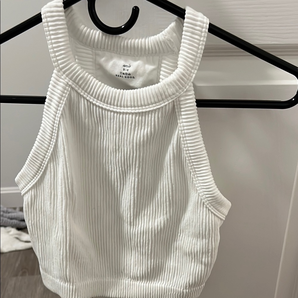Aerie Superchill Ribbed Bra Top